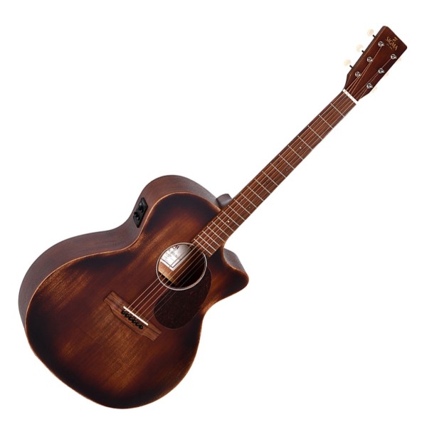 Sigma GMC-15E Grand OM Cutaway Electro Aged, Distressed Satin Natural