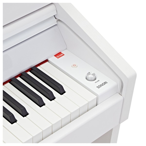 G4M Sonori Low Top Digital Piano, Satin White