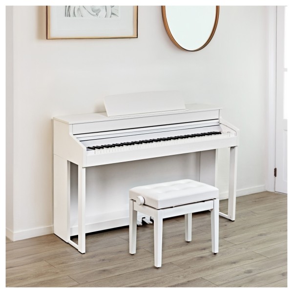 G4M Sonori Low Top Digital Piano, Satin White
