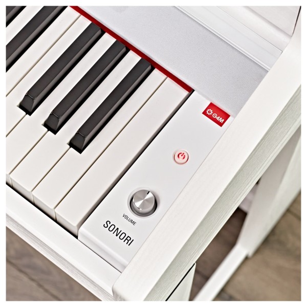 G4M Sonori Low Top Digital Piano, Satin White