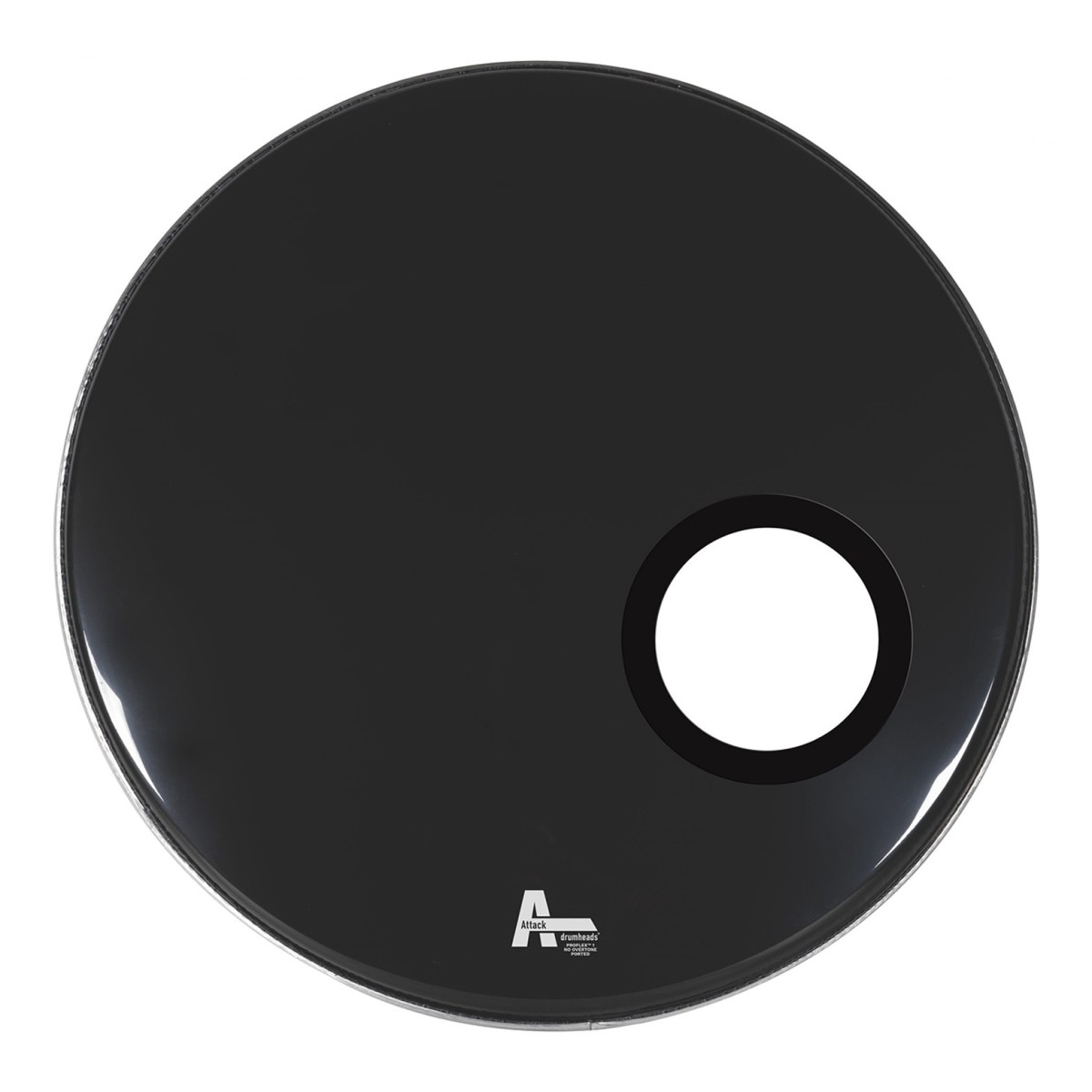 Click to view product details and reviews for Attack 18 Proflex1 1ply No Overtone Black Ported Resonant Bass Drum Head.