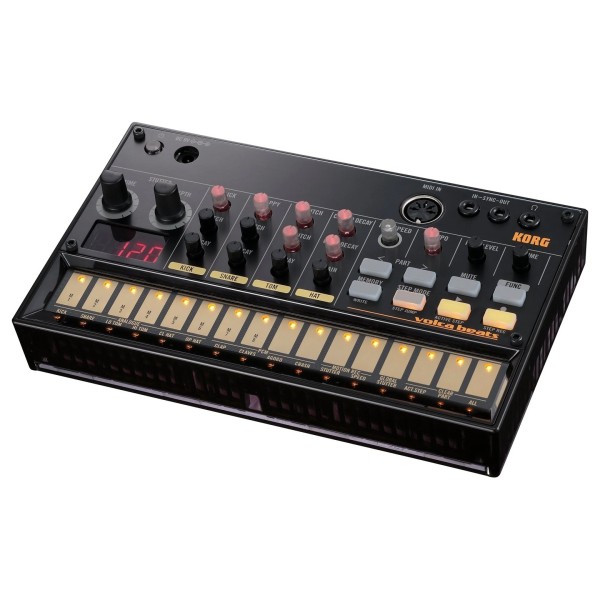 Korg Volca Beats Analog Rhythm Machine Korg Volca Beats Analog Rhythm Machine - Angled