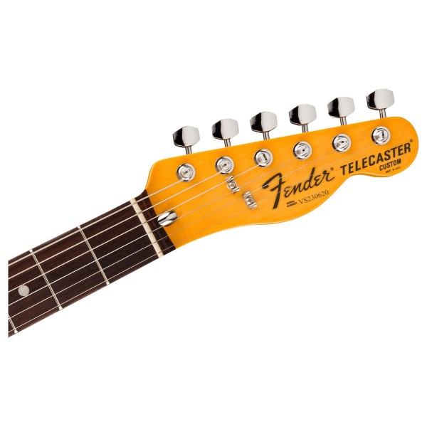 Fender American Vintage II 1977 Telecaster Custom RW, 3-Color Sunburst - headstock