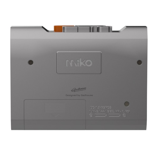 Miko Cassette Player, Smoke - Rear