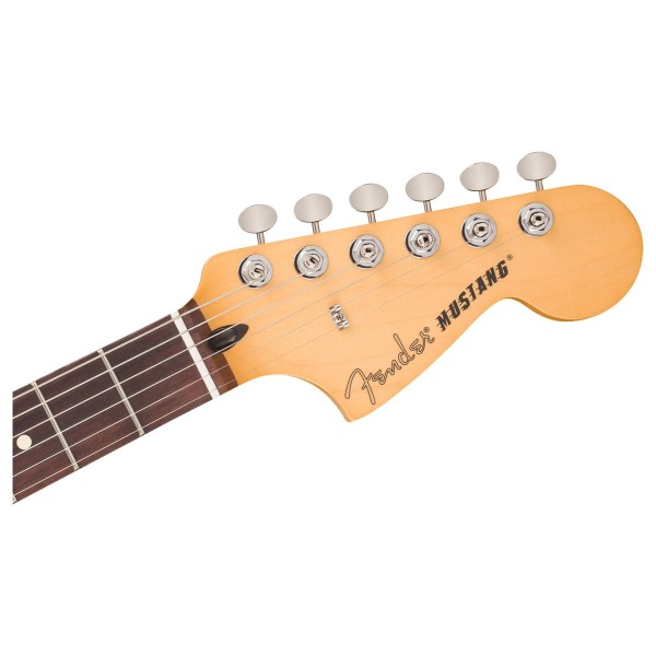 Fender Player II Mustang RW, Cactus Gray - headstock