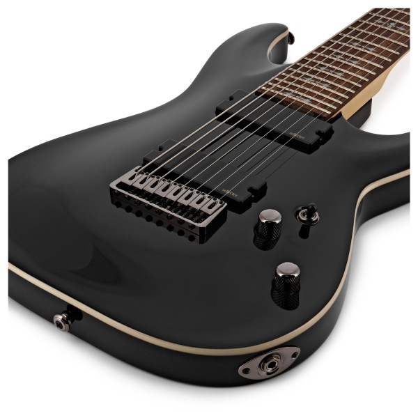 Schecter Omen-8 8 String Electric Guitar, Black