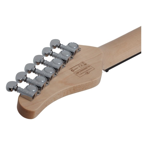 Schecter PT Fastback, Gold, Headstock Rear