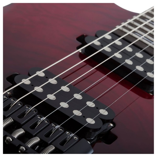 Schecter Reaper-6 Elite, Bloodburst body close up