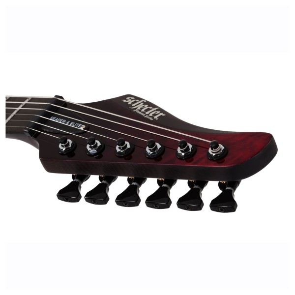 Schecter Reaper-6 Elite, Bloodburst headstock