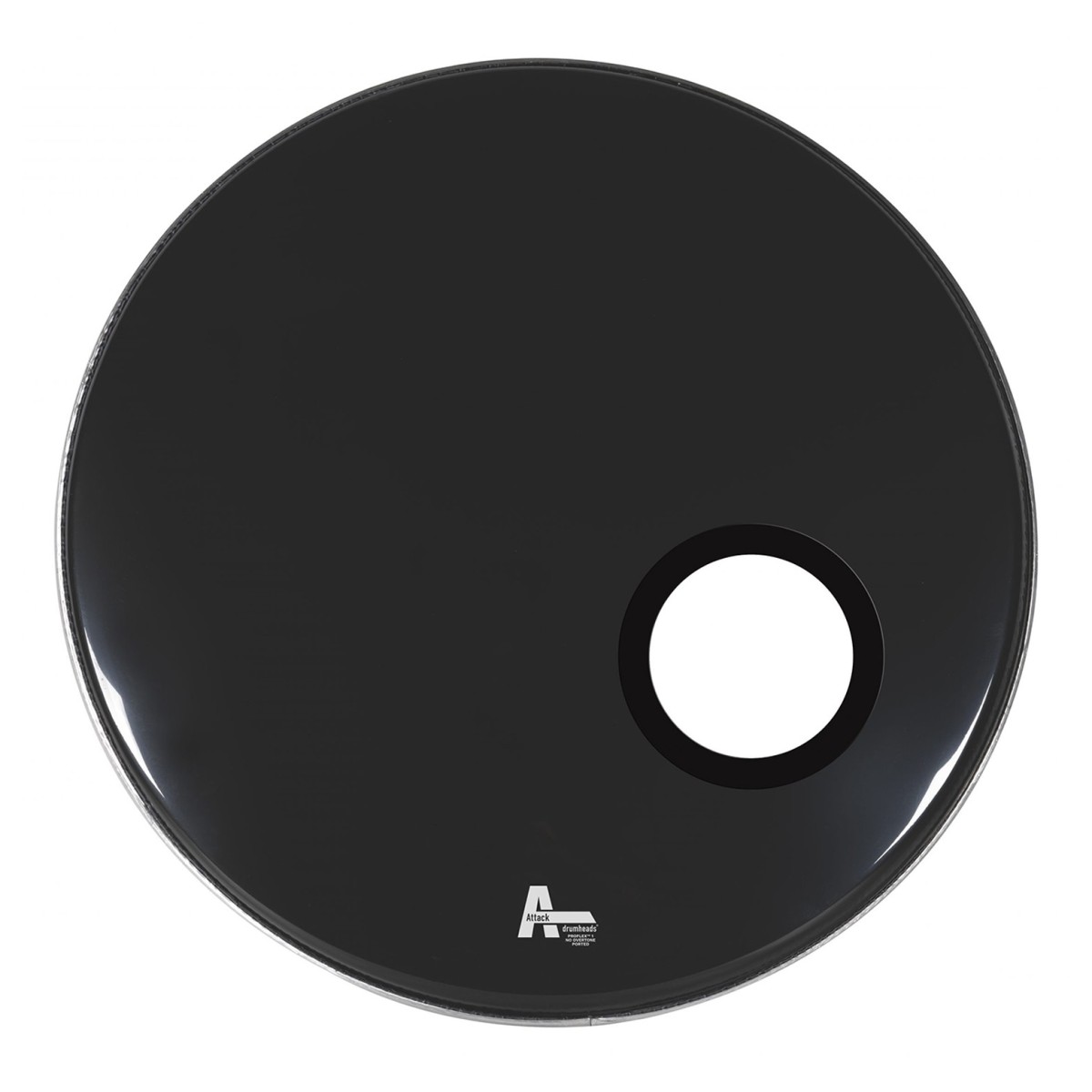 Click to view product details and reviews for Attack 22 Proflex1 1ply No Overtone Black Ported Resonant Bass Drum Head.