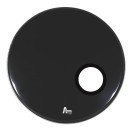 Attack 22" ProFlex1 1Ply No Overtone Black Ported Resonant Bass Drum Head