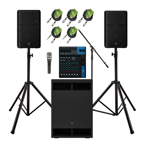 Yamaha DXR10 MK3 Complete PA System Bundle