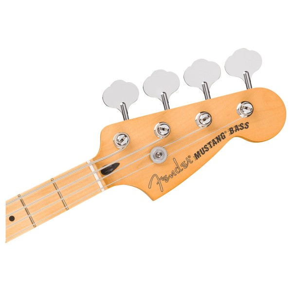 Fender Player II Mustang Bass PJ MN, Cactus Gray - headstock