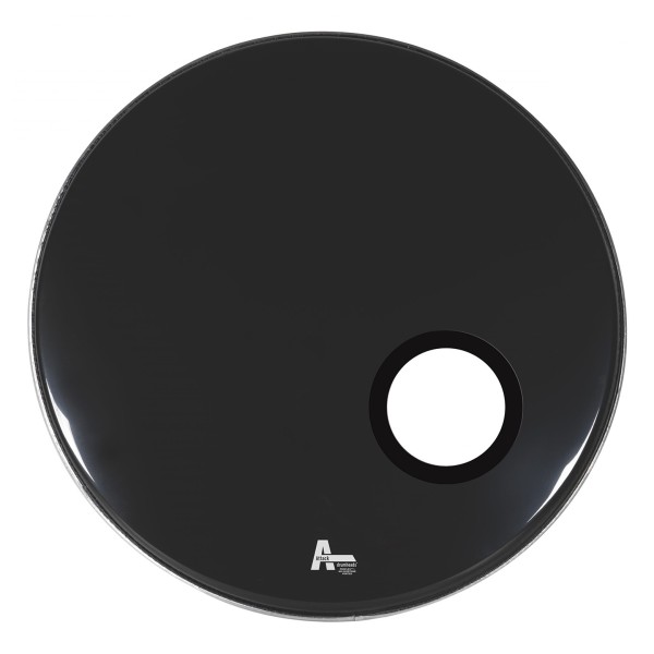Attack 24" ProFlex1 1Ply No Overtone Black Bass Drum Head