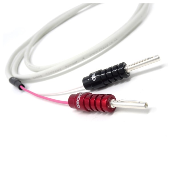 Chord RumourX 2 Metre Speaker Cable with Banana Plug (Pair) - plugs 