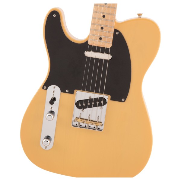 Fender Made in Japan Traditional 50s Telecaster, Left-Handed, Maple Fingerboard, Butterscotch Blonde - hardware
