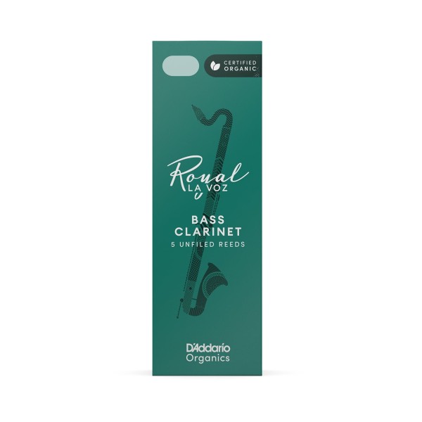 D'Addario La Voz Bass Clarinet Reeds, Medium Hard (5 Pack) 1
