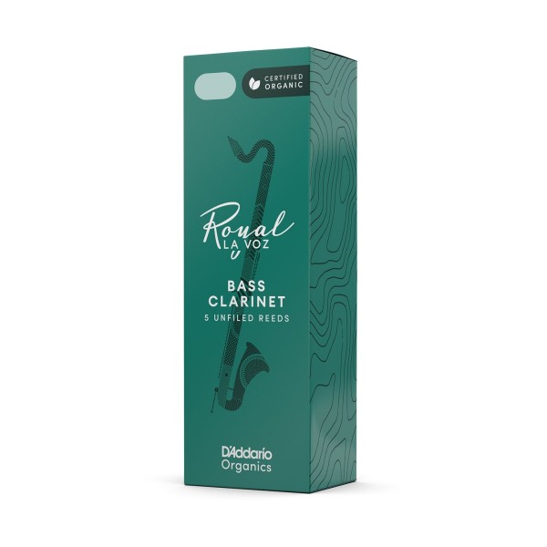 D'Addario La Voz Bass Clarinet Reeds, Soft (5 Pack) 2