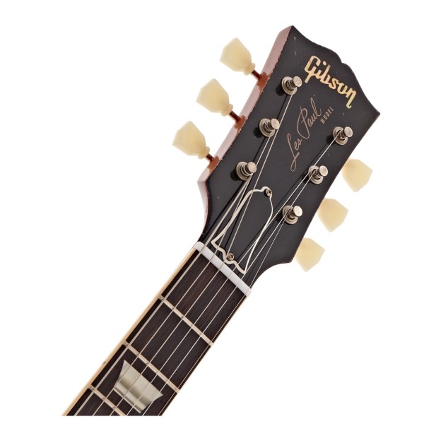 Gibson Custom 1959 Les Paul Standard Reissue Light Aged, Cherry Teaburst #943273 - headstock