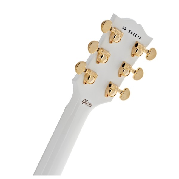 Gibson Custom Les Paul Custom, Alpine White #CS502614 - back of headstock