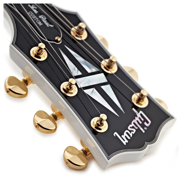 Gibson Custom Les Paul Custom, Alpine White #CS502614 - headstock logo