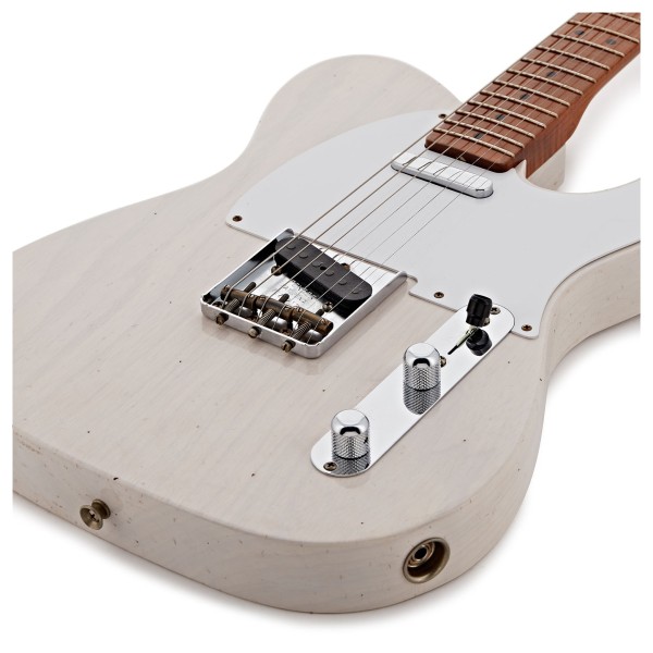 Fender Custom Shop 1952 Telecaster Relic, Roasted 3A Flame Maple Neck, White Blonde - body 