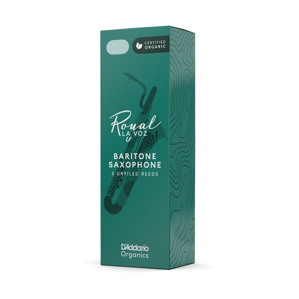 D'Addario La Voz Baritone Saxophone Reeds, Medium Hard (5 Pack) 2