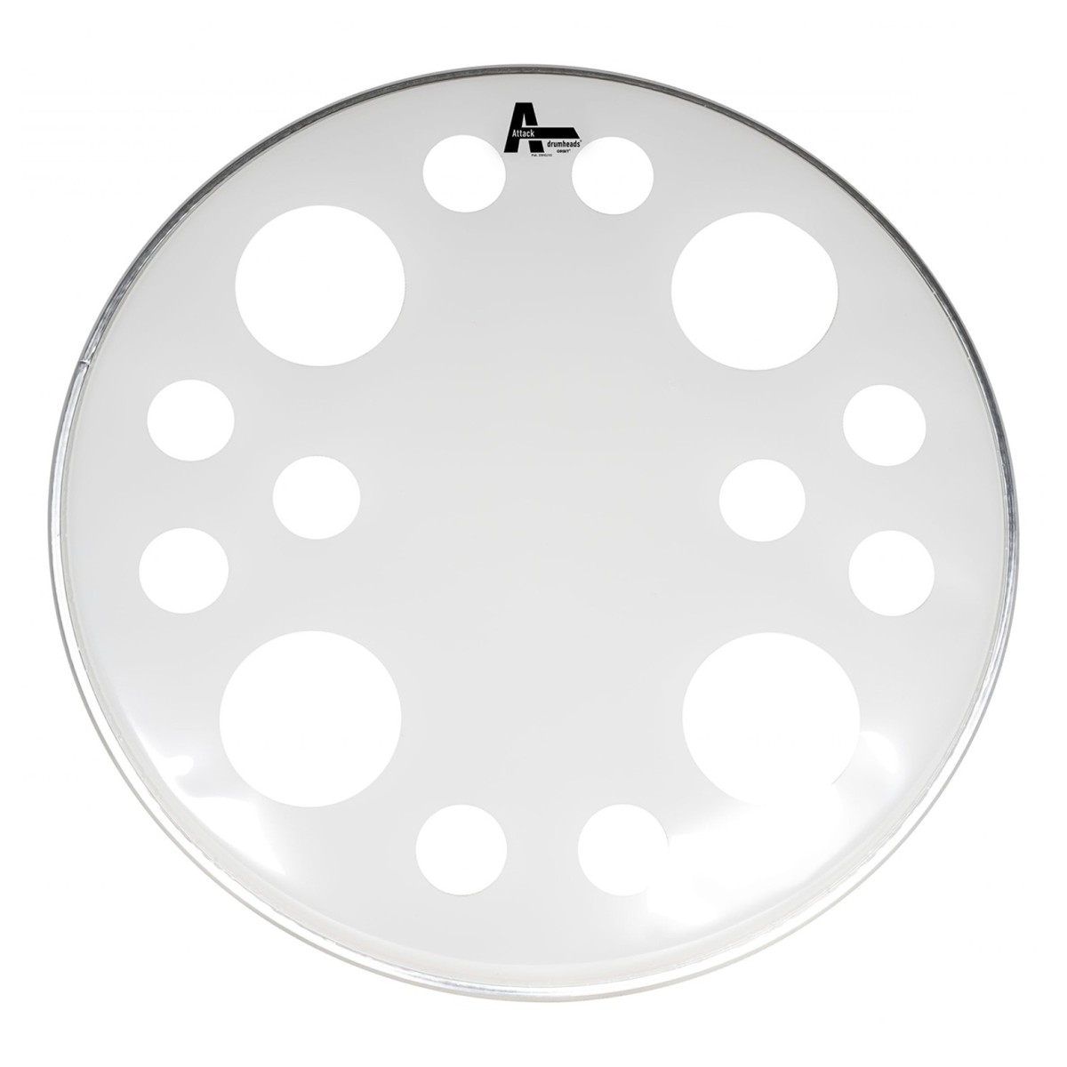 Click to view product details and reviews for Attack 22 Orbit 2ply White Batter Bass Drum Head.