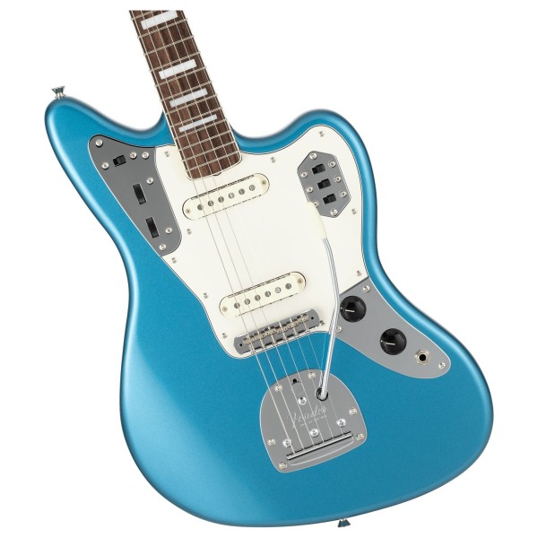 Fender Made in Japan Traditional Late 60s Jaguar RW, Lake Placid Blue - hardware