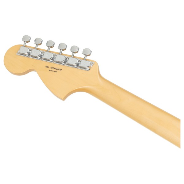 Fender Made in Japan Traditional Late 60s Jaguar RW, Lake Placid Blue - back of headstock