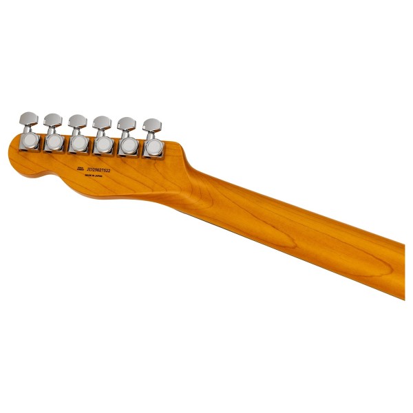 Fender Made in Japan Limited Active Modern Telecaster RW, Feather Gray - back of headstock