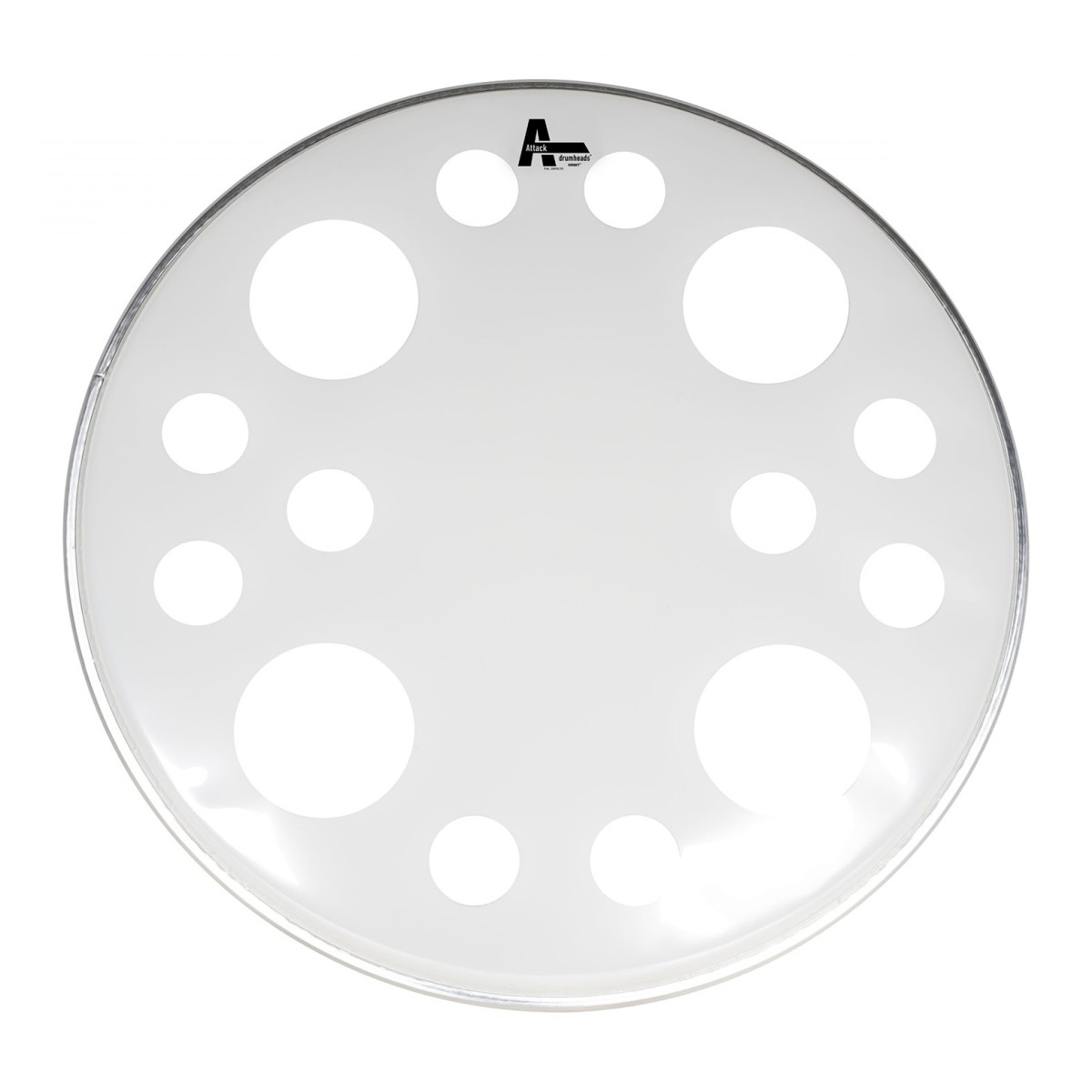Click to view product details and reviews for Attack 24 Orbit 2ply White Batter Bass Drum Head.