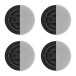 AVCOM 6 Inch In Ceiling Speaker (Four Pack), 8 Ohm