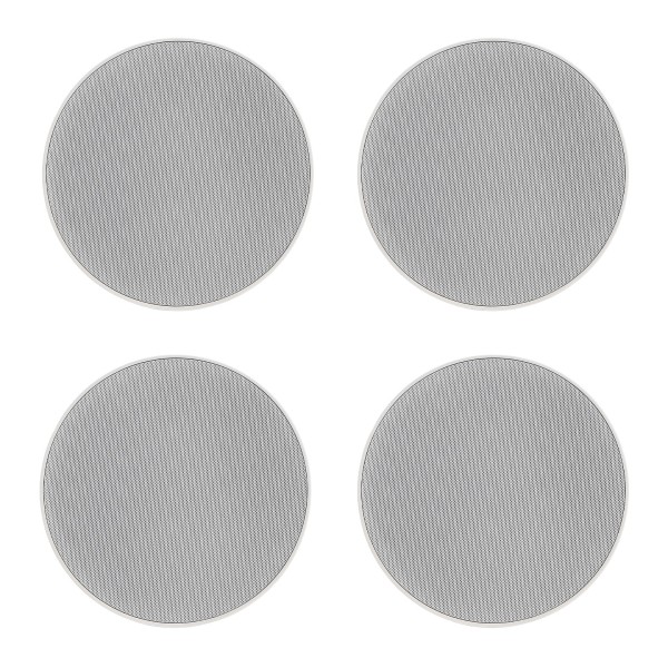 AVCOM 6 Inch In Ceiling Speaker (Four Pack), 8 Ohm