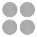 AVCOM 6 Inch In Ceiling Speaker (Four Pack), 8 Ohm