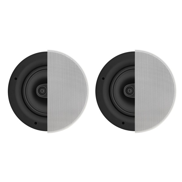 AVCOM 8 Inch Stereo In Ceiling Speaker (Pair), 8 Ohm