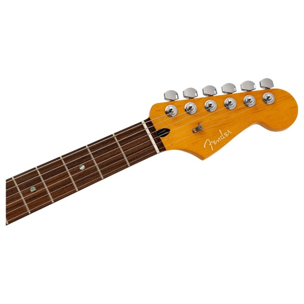 Fender Made in Japan Limited Active Modern Stratocaster HSS RW, 2-Color Sunburst - headstock