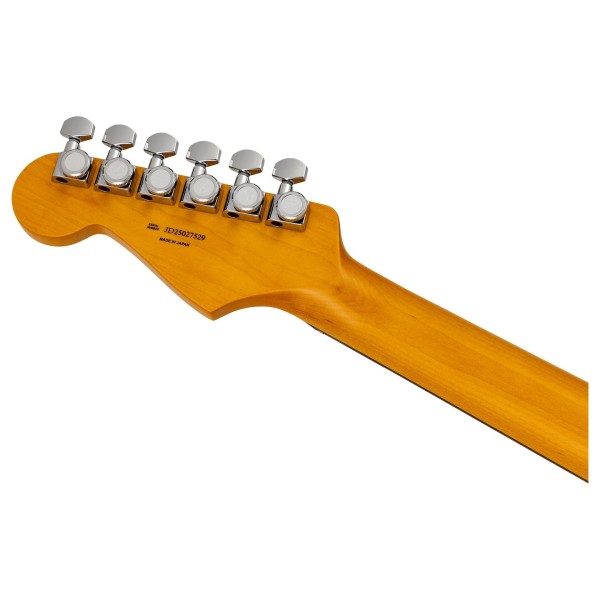 Fender Made in Japan Limited Active Modern Stratocaster HSS RW, Black - back of headstock