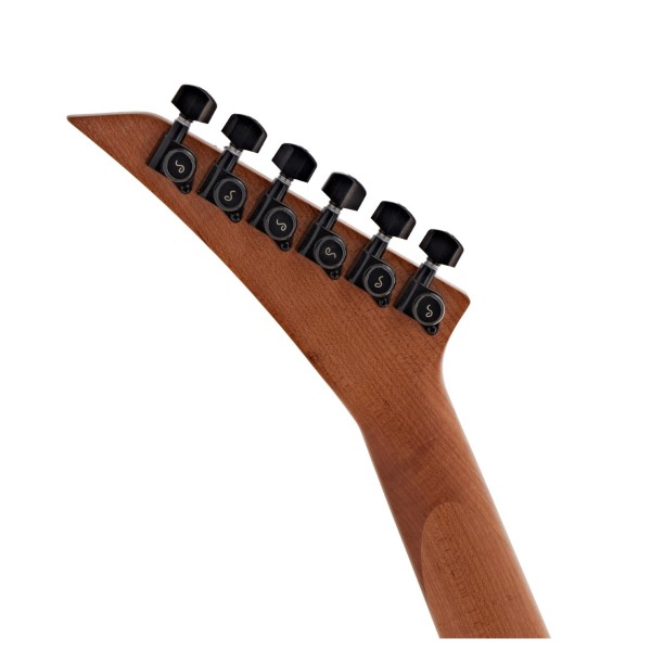 Jackson Custom Shop USA Special Edition Rhoads, Amber Lager Burst - Ex Demo - back of headstock