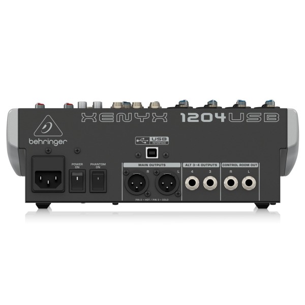 Behringer XENYX 1204USB Mixer - Rear