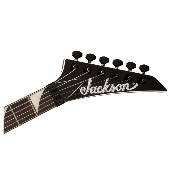Jackson X Series Soloist, SL3X DX LRL, Quicksilver - Headstock Front