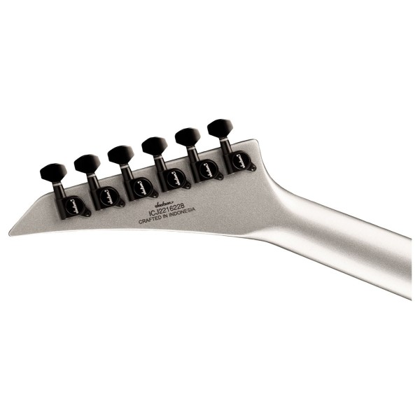 Jackson X Series Soloist, SL3X DX LRL, Quicksilver - Headstock Back