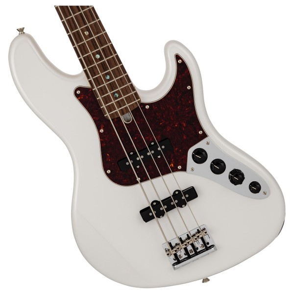 Fender Made in Japan Limited Active Modern Jazz Bass RW, Feather Gray - hardware