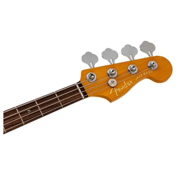 Fender Made in Japan Limited Active Modern Jazz Bass RW, Feather Gray - headstock