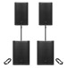 PreSonus AIR10 and PreSonus AIR15S PA Speaker Bundle, Pair - Full Package