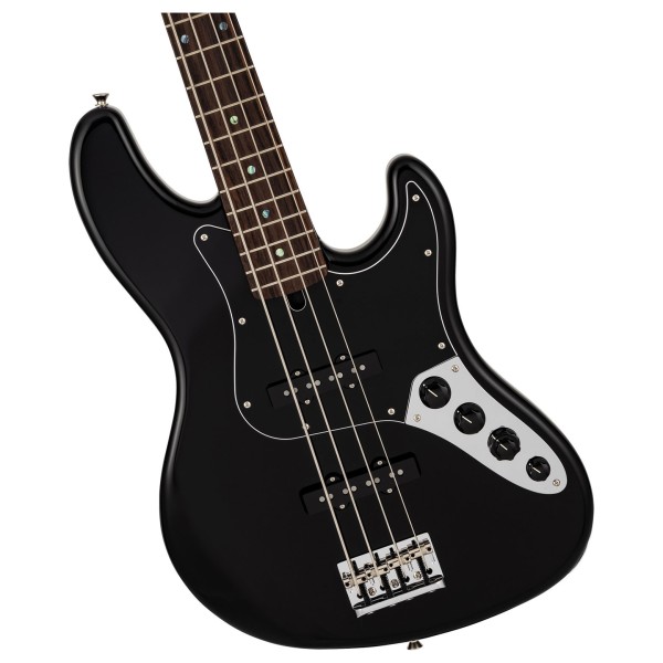 Fender Made in Japan Limited Active Modern Jazz Bass RW, Black - hardware