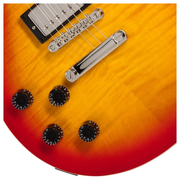 Epiphone Les Paul Tribute Plus Left Handed, Heritage Cherry Sunburst - bridge