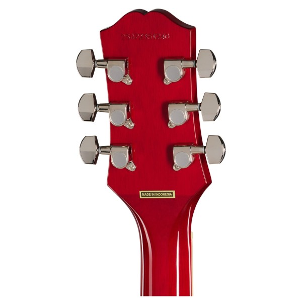 Epiphone Les Paul Tribute Plus Left Handed, Heritage Cherry Sunburst - back of headstock