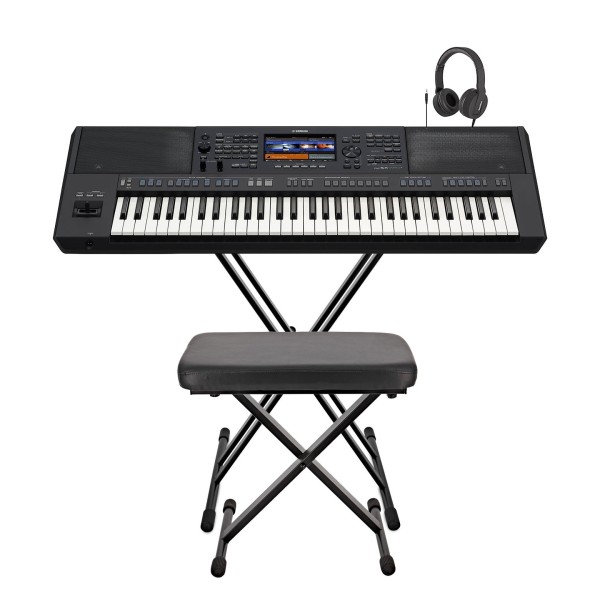 Yamaha PSR SX720+ Digital Arranger Keyboard Package 1