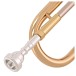 Coppergate Professional Trumpet by Gear4music mouthpiece